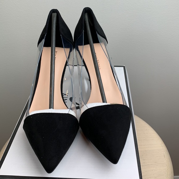 Faux Suede Pointed Toe Heels NWB - Picture 2 of 7